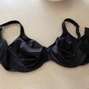 Bali 3240 No Poke Wire Bra Seamless Unlined Unpadded Womens 38DD Black